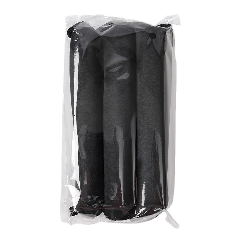 Glowglo black foam rollers packaged for easy use lazy hair curler set