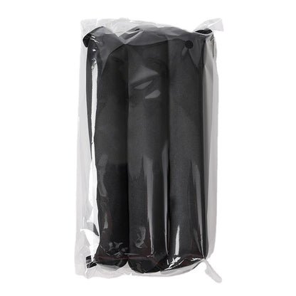 Glowglo black foam rollers packaged for easy use lazy hair curler set