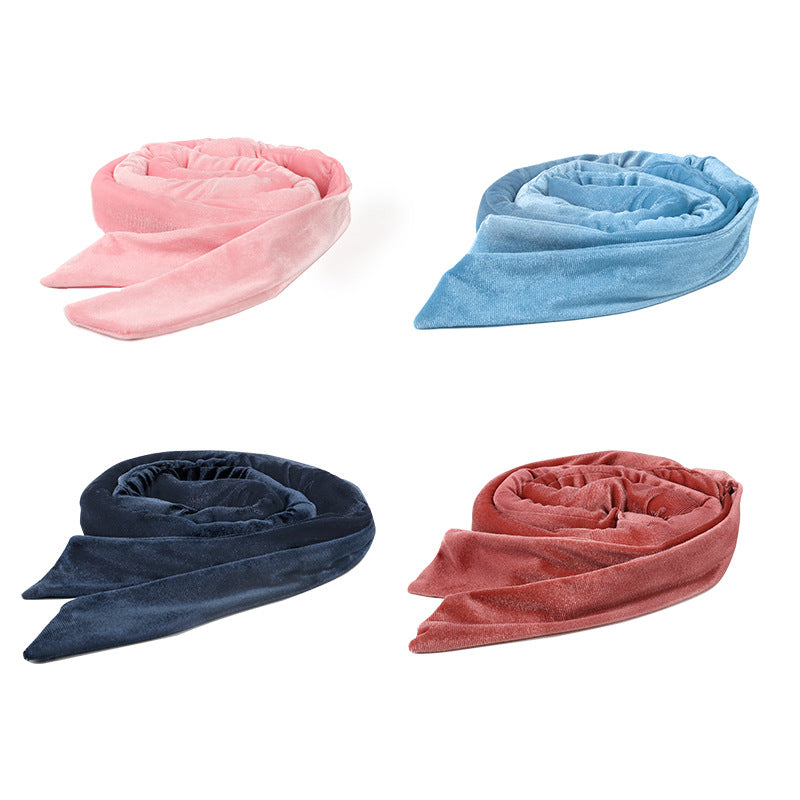 Glowglo velvet heatless hair curler set in pink blue navy and rust colors for gentle curling